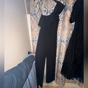 Elegant Black One-Shoulder Jumpsuit